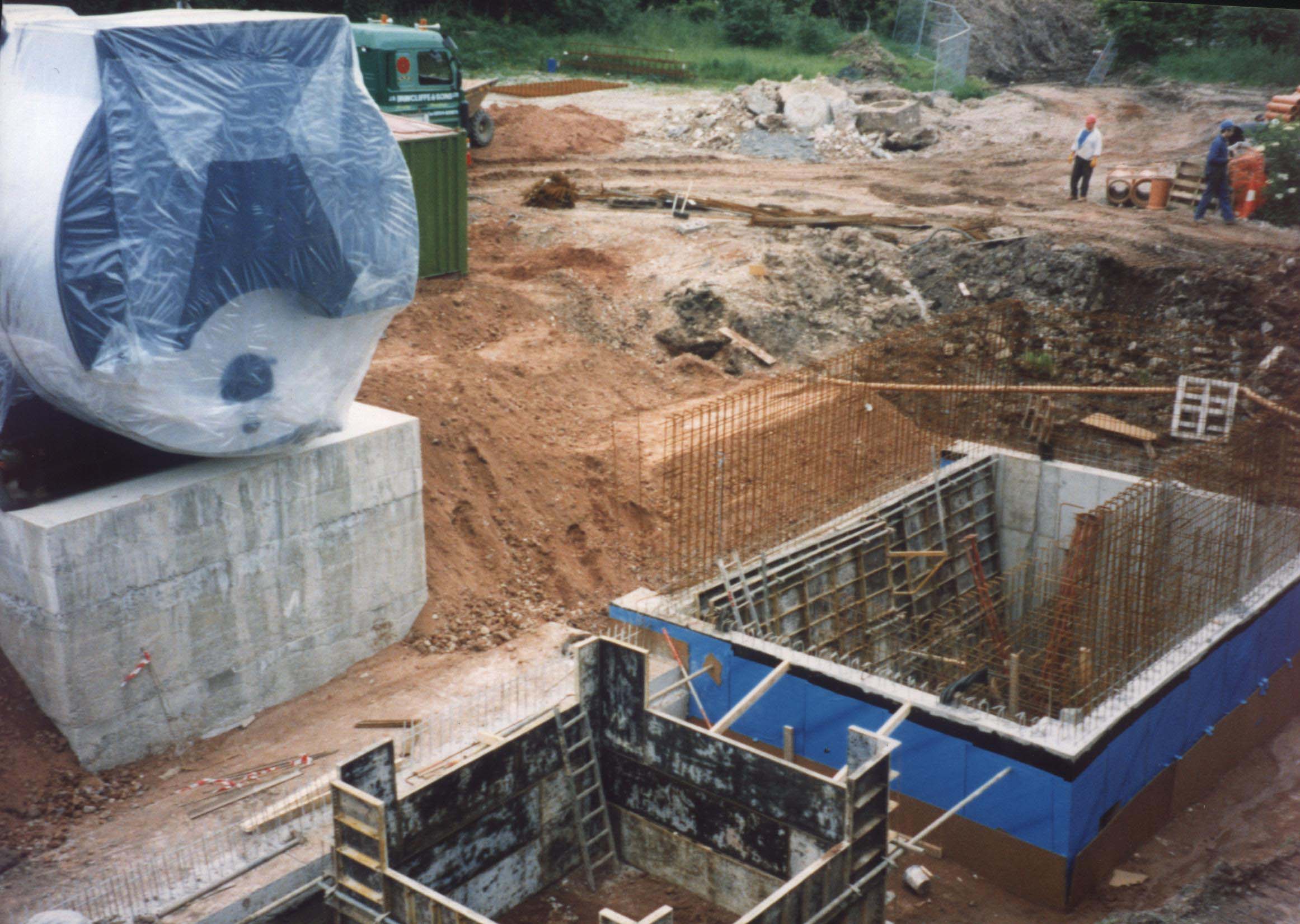 site excavation for boilerhouse and services plant